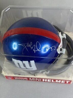 Joe Montgomery signed New York Giants Mini Helmet NFL